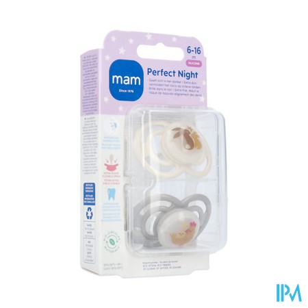 Mam Perfect Night Fopspeen Silic. 6-16m Uni 2