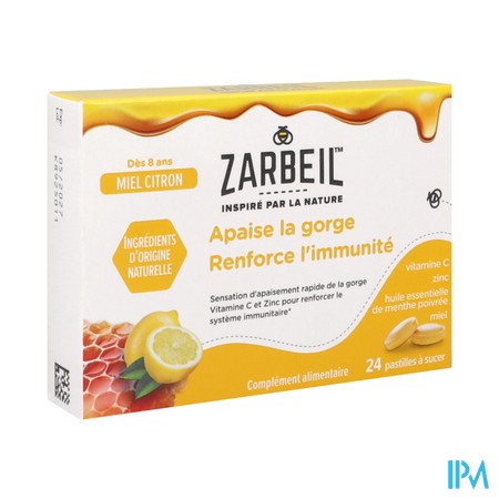ZARBEIL GORGE IMMUNITE MIEL PAST24