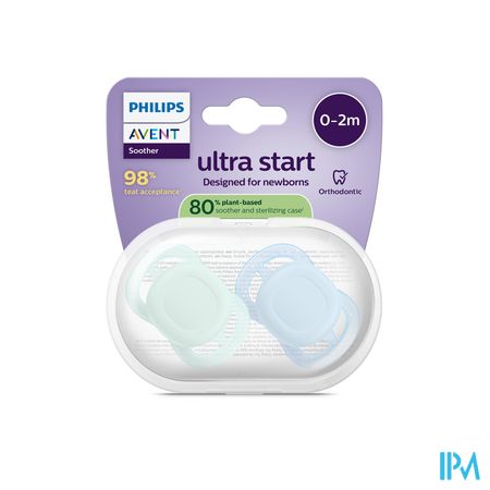 Philips Avent Fopspeen +0m Start Groen/blauw Eff.2