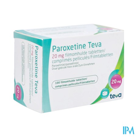 Paroxetine Teva Generics 20mg Comp 100