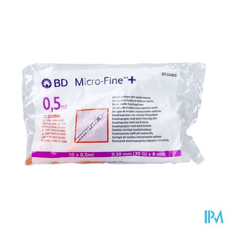 Microfine Ins.spuit 0,5ml 30g 8mm 10 324825