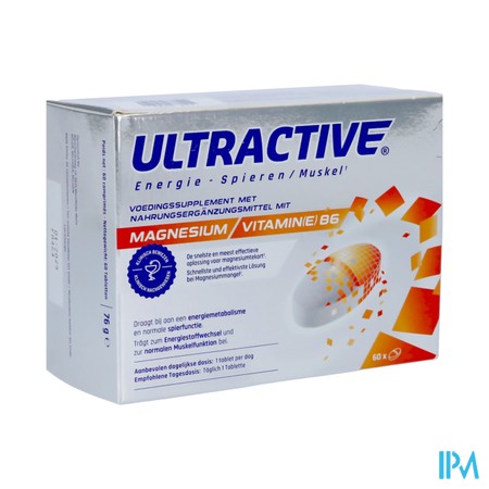 Ultractive Magnesium 630mg Comp 60