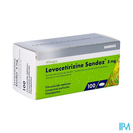 Levocetirizine Sandoz 5mg Comp Enrob.100 X 5mg