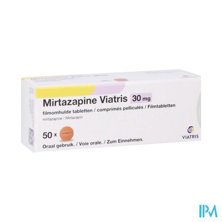 Mirtazapine Viatris 30mg Tabl 50