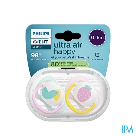 Philips Avent Fopspeen +0m Air Collection Girl 2