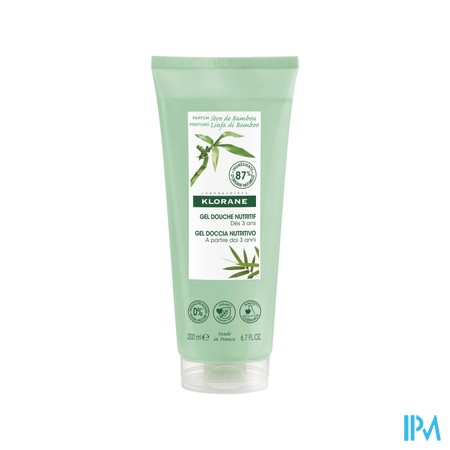Klorane Lichaam Douchegel Seve Bamboe 200ml Nf
