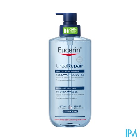 Eucerin Urearepair Gel Lavant 5% Uree Pompe 400ml