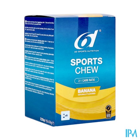 6d Sports Chew Banana 6x38g
