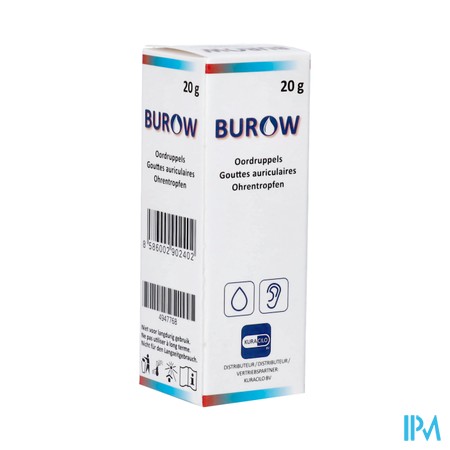 Gouttes Auriculaires Burow 20g Kuracilo