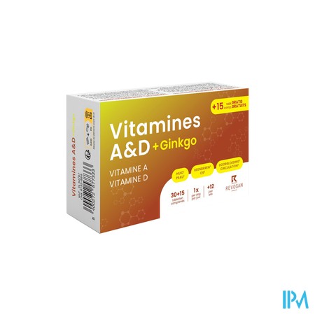 Nutritic Vitamines A&d+gin. Tabl30+15 7733 Revogan