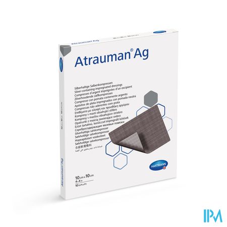 Atrauman Ag 10x10cm St. 10 P/s