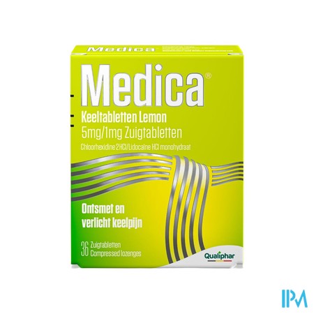 Medica Keeltabletten Lemon 36 zuigtabletten