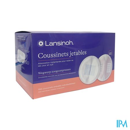 LANSINOH COUSS/ALLAIT JETABLE X100
