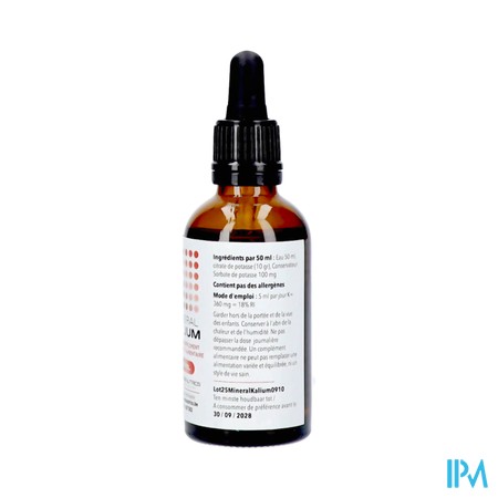 Minerale Potassium Gouttes 50ml Pharmanutrics