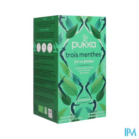 PUKKA INFUS 3MENTHE SACH 20