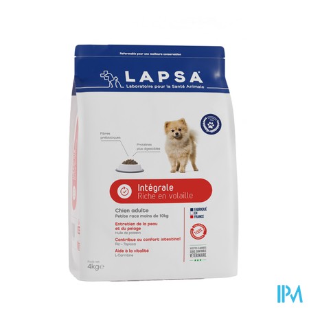 Lapsa Volkoren Hond Kleine Rassen 4kg