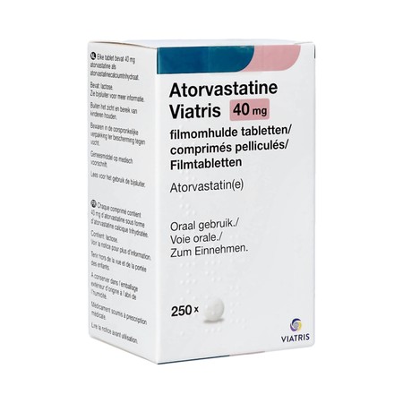 Atorvastatine Mylan 40mg Filmomh Tabl Fl 250x40mg