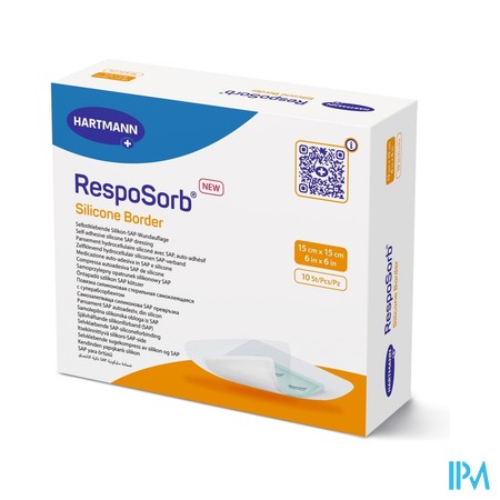 Resposorb Silicone Border 15x15cm 10 4130031