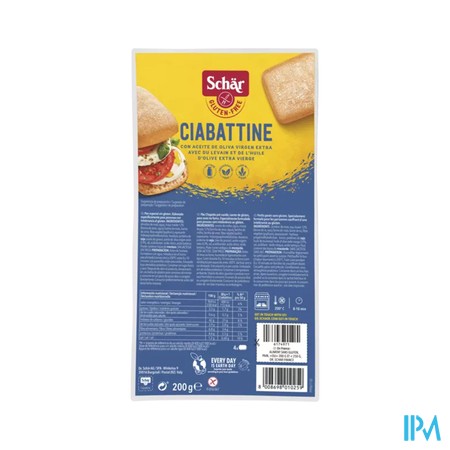 Schar Ciabatta Glutenvrij 200g 6593 Revogan