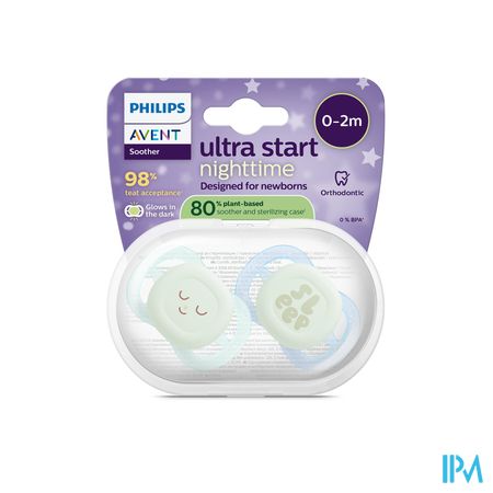 Philips Avent Fopspeen +0m Start Night Boy 2