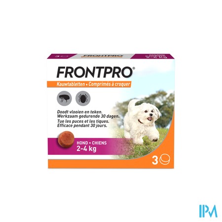 Frontpro 11mg >2-4kg Hond Kauwtabl 3