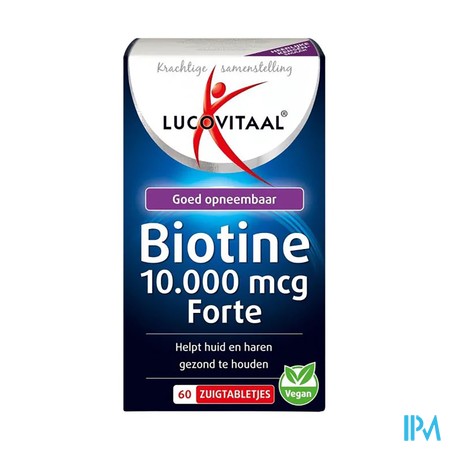 Lucovitaal Biotine 10.000mcg Forte Past 60