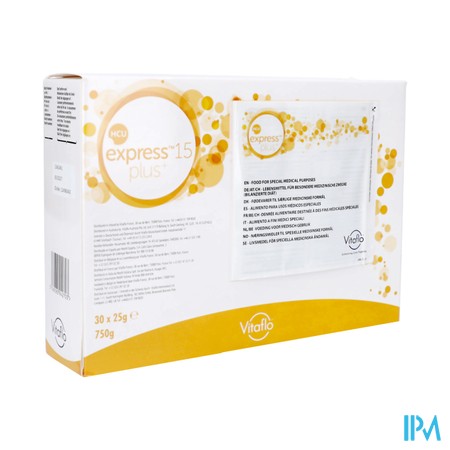 Hcu Express Plus 15 Niet Gearomatiseerd 30x25g