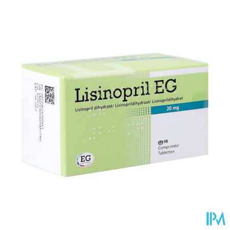 Lisinopril Eg 20mg Orifarm Tabl 98