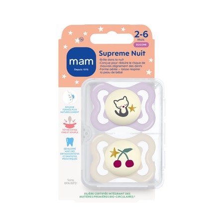 SUCET MAM SUPREME NUIT SIL 2-6M X2