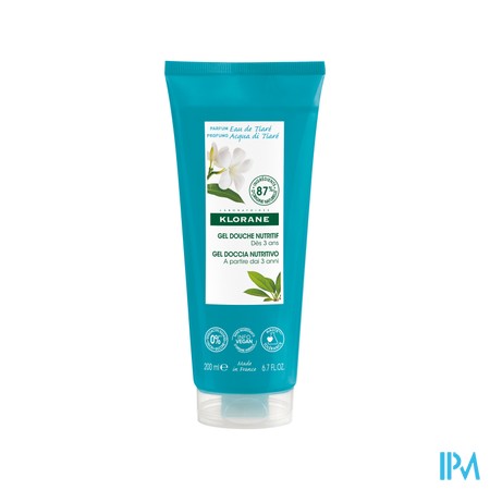 Klorane Lichaam Douchegel Water Tiare 200ml Nf
