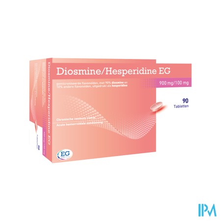 Diosmine+Hesperidine EG 900Mg+100Mg Tabl 90