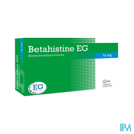 Betahistine Eurogenerics 16Mg Tabl 42