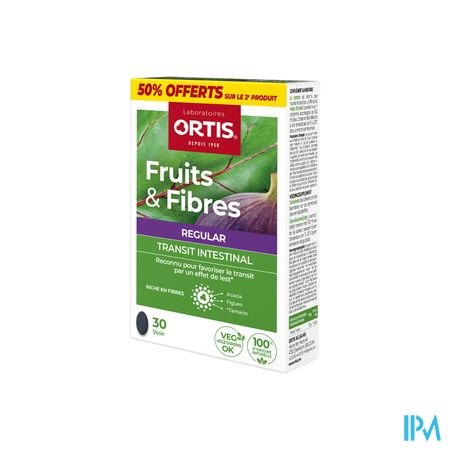 Ortis Fruits & Fibres Regular Comp 2x30 2e -50%