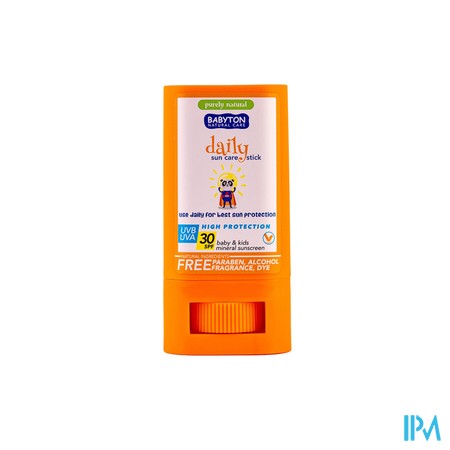 Babyton Natuurlijke Minerale Zonnecreme Stick 20g