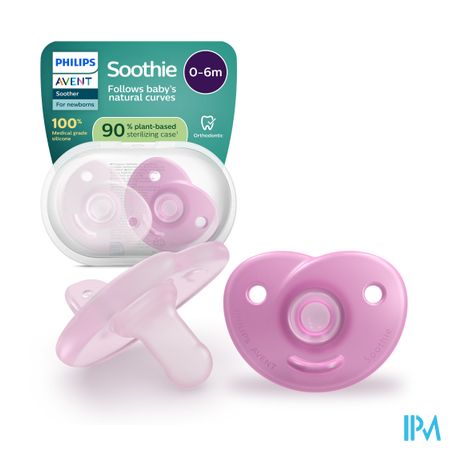 Philips Avent Fopspeen +0m Soothie Girl 2