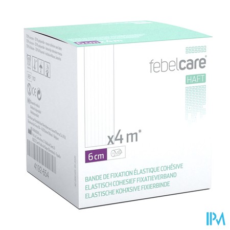 Febelcare Haft Bande Fix. Elastiq. Cohesive 6cmx4m