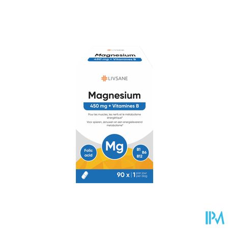 Livsane Magnesium 450mg + Vitamines B Comp 90
