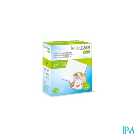 Febelcare Med1 Steriele Gaaskompres 7,5x7,5cm 20x1