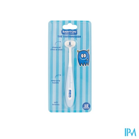 Babyton Tandenborstel Toothhugger Blauw Coco