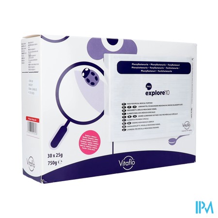 Pku Explore 10 Framboos Pdr Zakje 30x25g