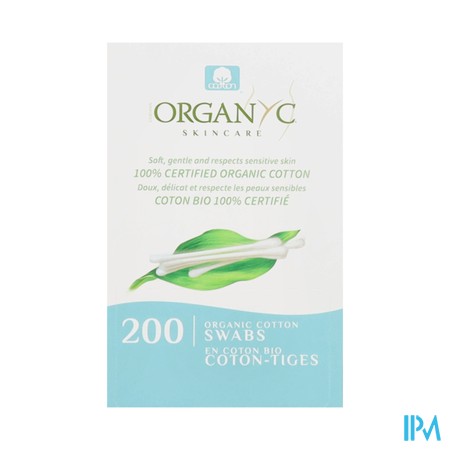 Organyc Beauty Wattenstaafjes Katoen 200
