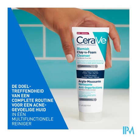 Cerave Reinigingsgel A/onzuiverh. Klei-schuim118ml