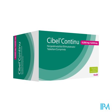 Cibel Continu 0,250mg/0,035mg Tabl 13 X 28