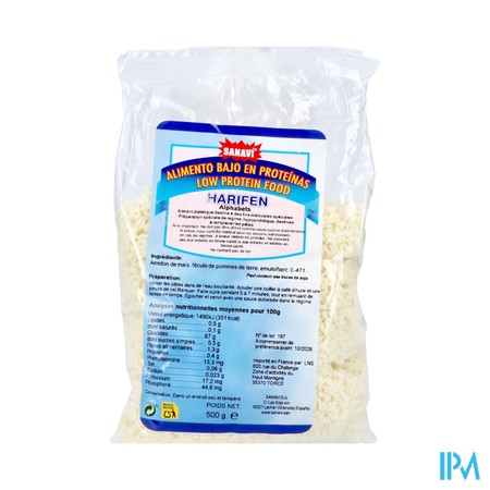 Sanavi Harifen Pasta Alfabet Zakje 500g Nf