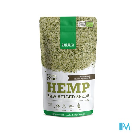 Purasana Vegan Hennepzaden 200g Be-bio-02