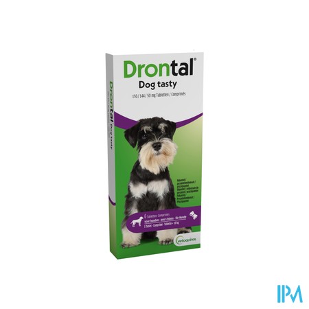 Drontal Tasty Bone 150/144/5mg 10kg Dog Comp 6