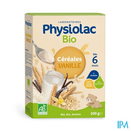 Physiolac Cereales Vanille Bio 200g