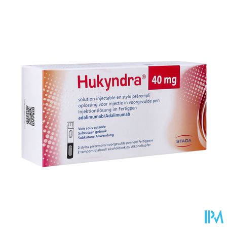 Hukyndra 40mg Orifarm Opl Inj 100mg/ml Voorg.pen.2
