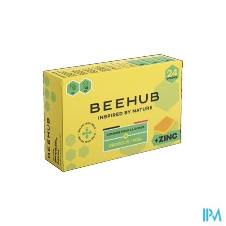 Beehub Gomme Gorge Miel Propolis Zinc Past 24
