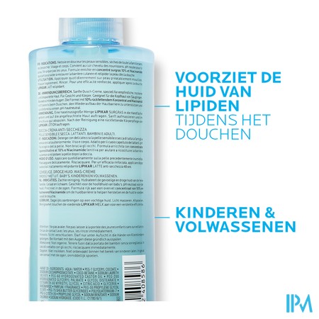 Lrp Lipikar Overvet Douche Creme 400ml